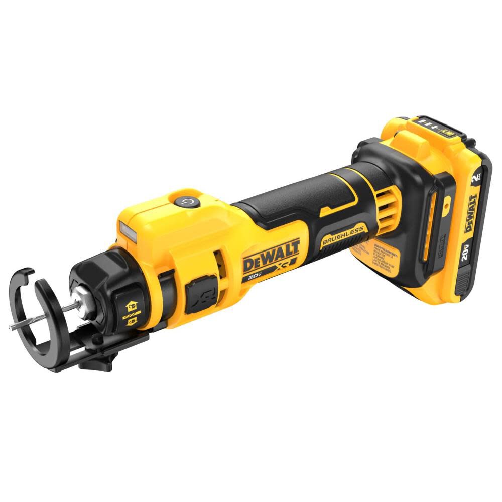 DEWALT DCE555D2 20V MAX Lithium-Ion Brushless Cordless Drywall Cut-Out Tool Kit 2.0 Ah