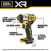 DEWALT DCF845B 20V MAX XR Lithium-Ion Brushless Cordless 1/4" 3-Speed Impact Driver (Tool Only)