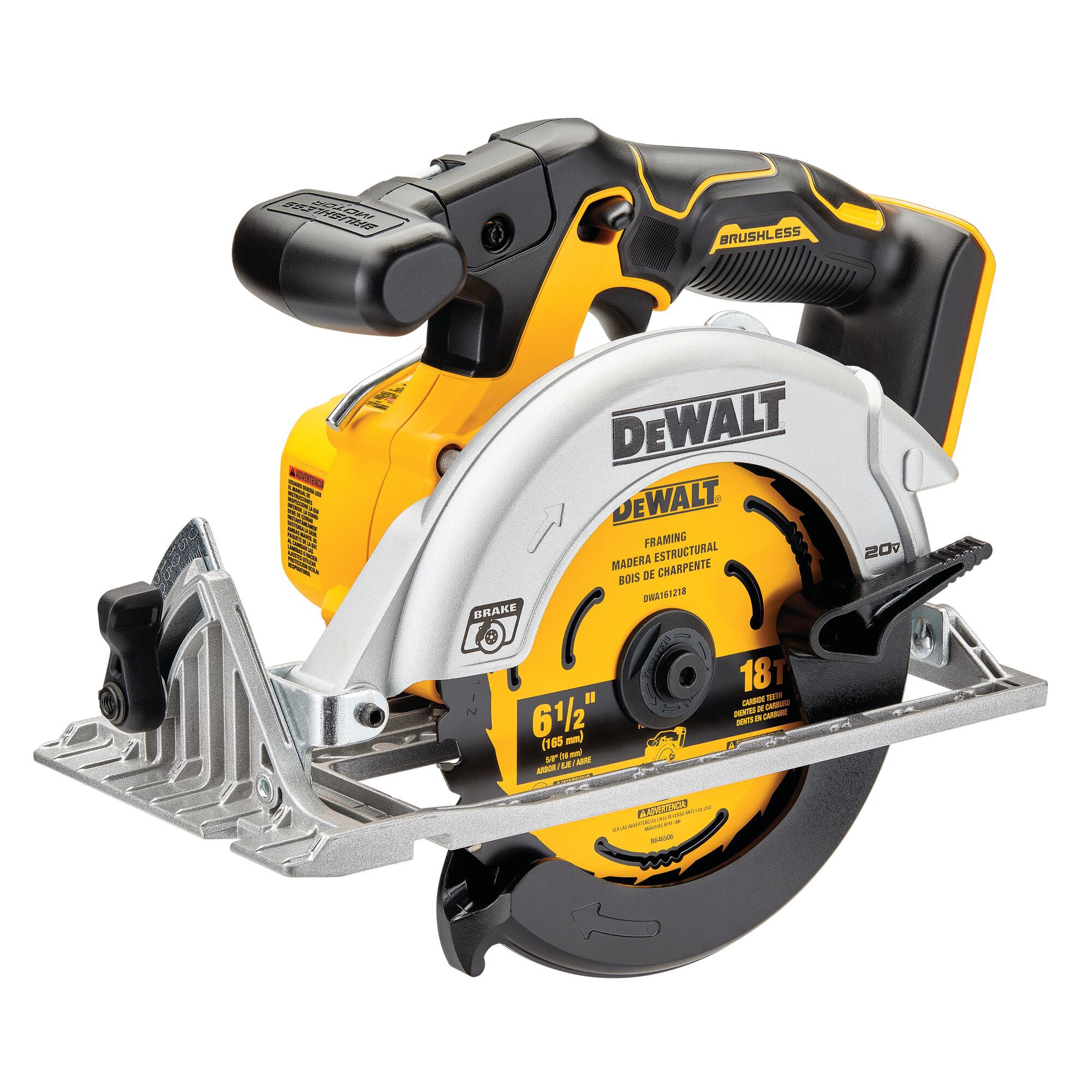 20V MAX Lithium-Ion 6-1/2" Brushless Cordless Circular Saw (Tool Only)