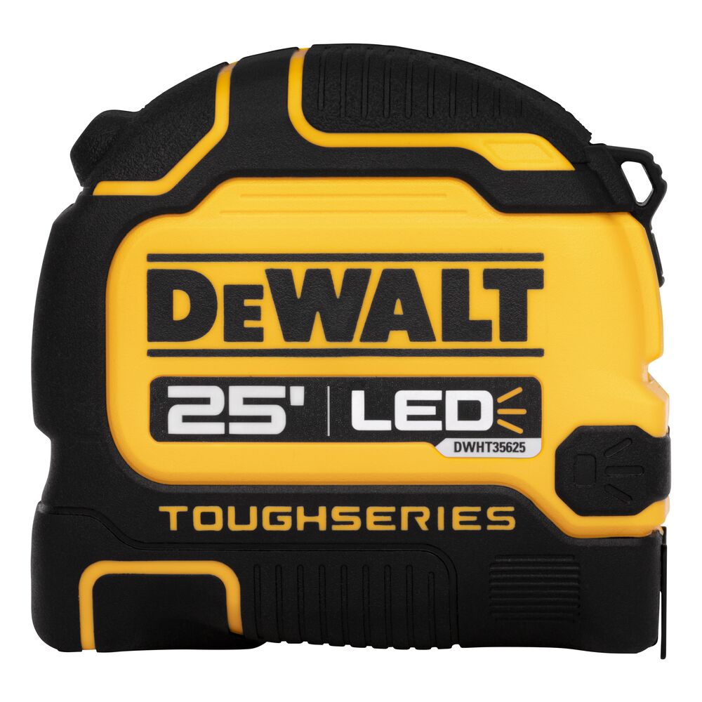 DEWALT DWHT35625S 25' TOUGHSERIES LED Lighted Tape Measure