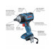Bosch GDS18V-221N 18V EC Lithium-IOn Brushless Cordless 1/2" Impact Wrench with Friction Ring and Thru-Hole (Bare Tool)