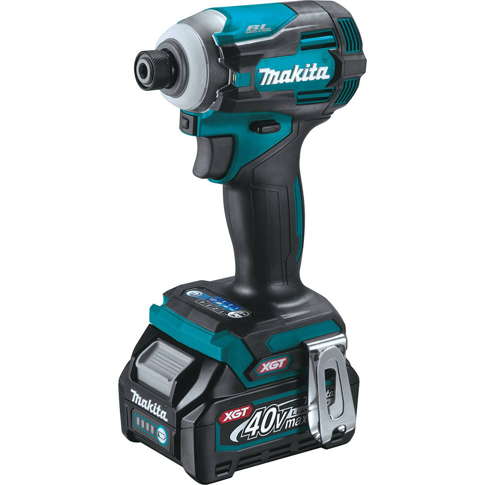 Makita GT200D 40V MAX XGT Lithium-Ion Brushless Cordless 2-Tool Combo Kit with 1/2" Hammer Drill/Driver and 1/4" Hex 4-Speed Impact Driver 2.5 Ah