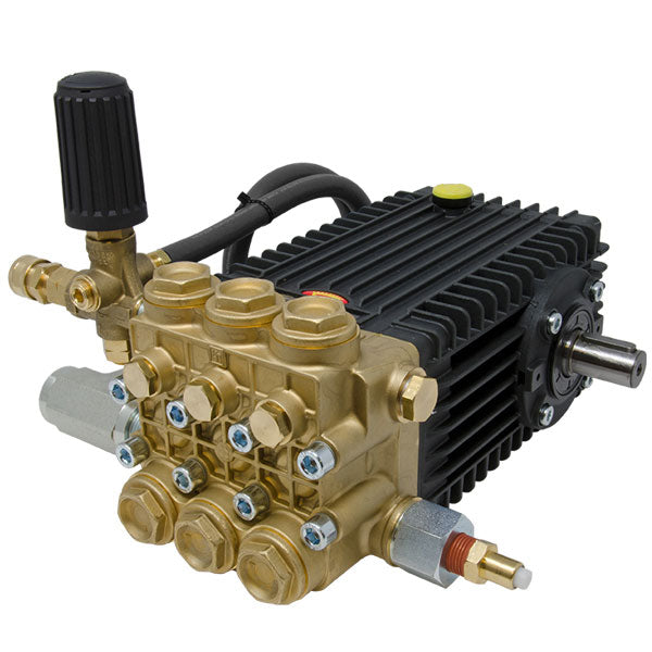 General Pump PMRTSF2021 Pressure Washer Pump, Triplex, 8.5 GPM@3600 PSI, 1750 RPM, 24mm Solid Shaft with Unloader