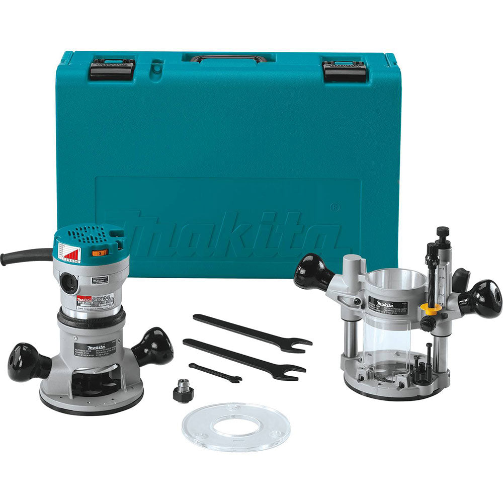 Makita RF1101KIT2 2-1/4 HP 11.0 Amp Variable Speed Router Kit with Plunge Base