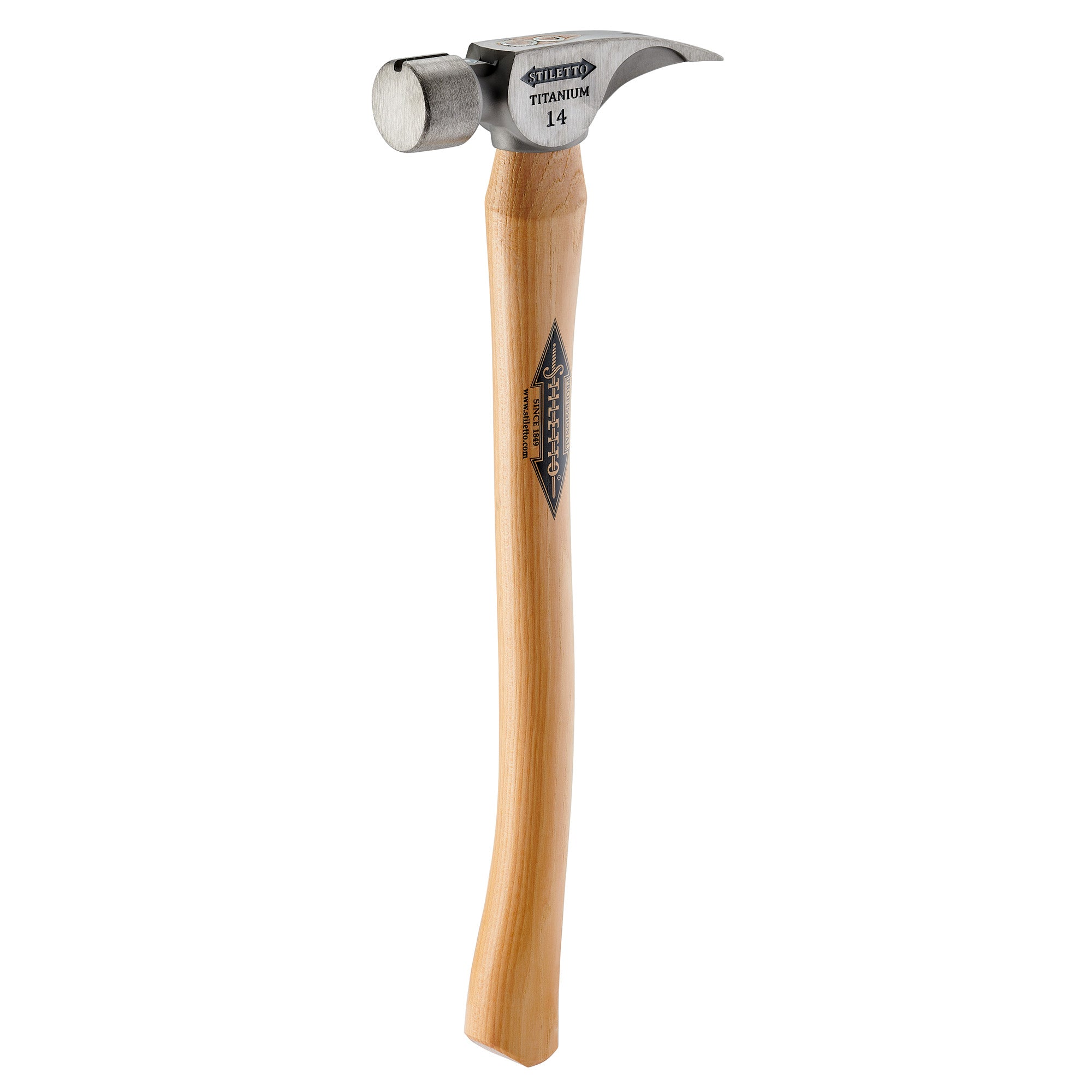 Titanium, Plain Grip, Straight Claw Hammer - 2XTE8