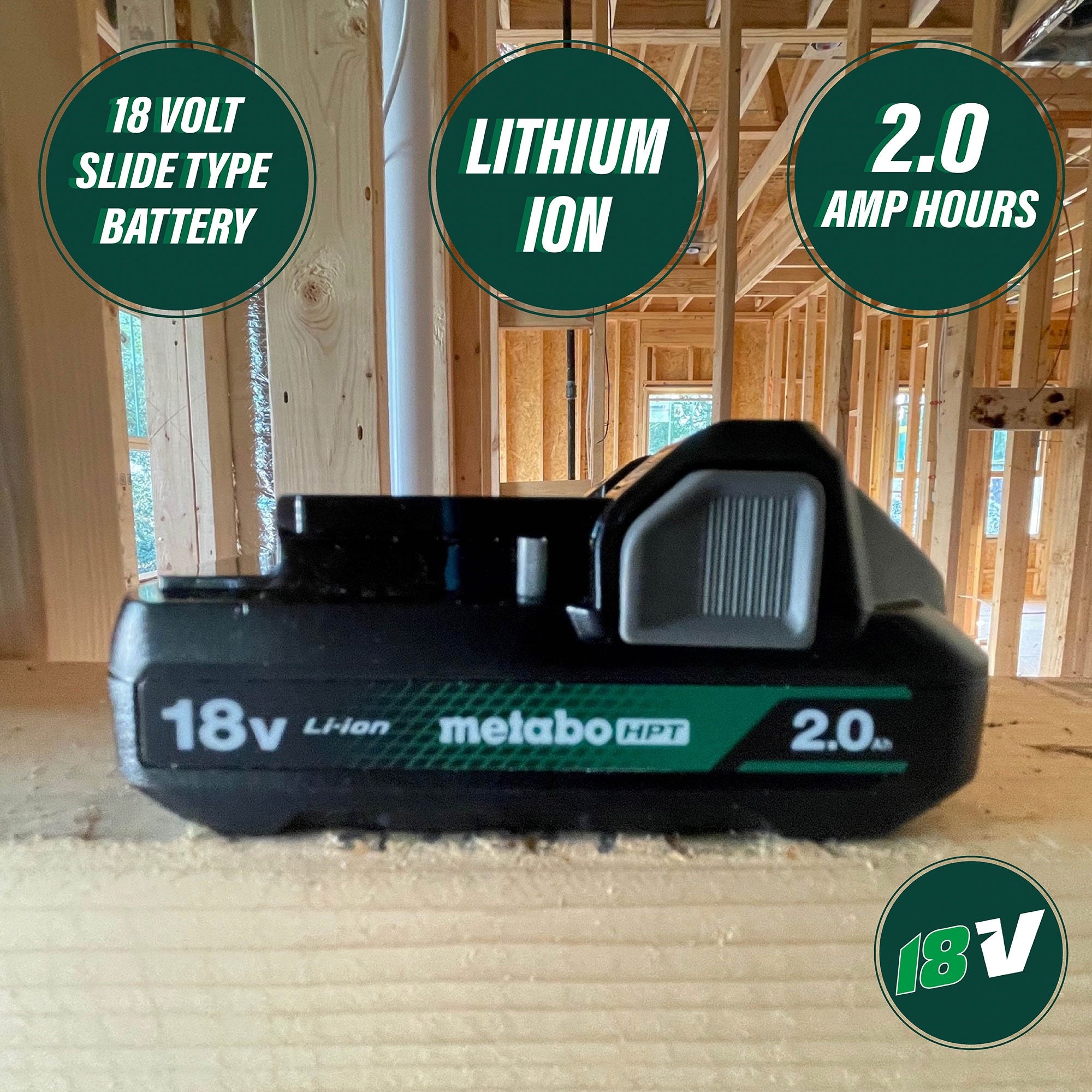 Hitachi / Metabo HPT UC18YKSLSM 18V Lithium-Ion Battery and Charger Kit 2.0Ah