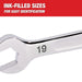 Milwaukee 48-22-9513 15-Piece Flex Head Ratcheting Combination Wrench Set (Metric)