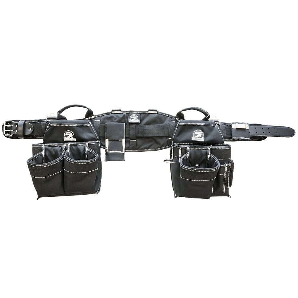 Gatorback B140-2XL Solid Black Carpenters Combo With Back Support Belt (2XL)