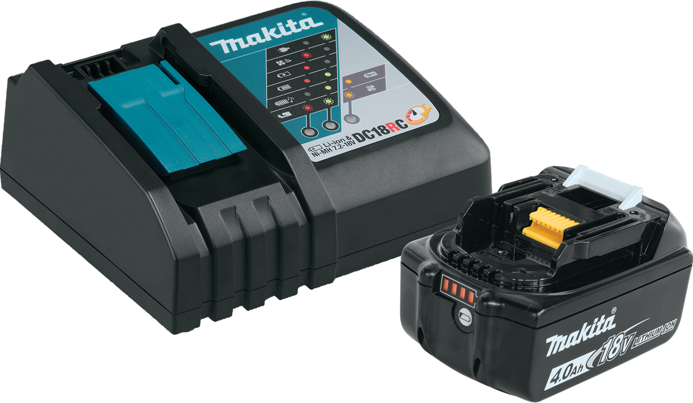 Makita BL1840BDC1 18V LXT 4.0 Ah Lithium-Ion Battery and Charger Starter Pack