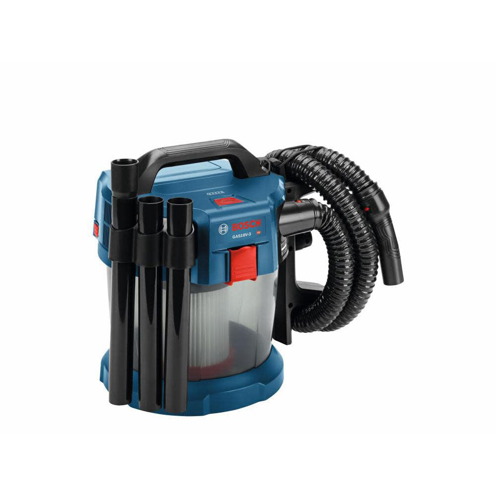Bosch GAS18V-3N 18V Cordless 2.6 Gallon Wet/Dry Vacuum Cleaner with HEPA Filter (Bare Tool)