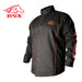 Revco BX9C-4XL BSX Flame-Resistant Welding Jacket - Black with Red Flames, Size 4X-Large 