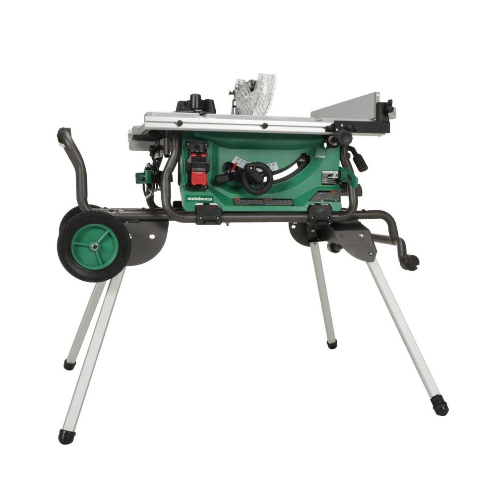 Hitachi / Metabo HPT C10RJSM 10" Jobsite Table Saw (15 Amp) (w/ Fold and Roll Stand)