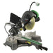 Hitachi / Metabo HPT C8FSHEM 8-1/2" Sliding Compound Miter Saw with Twin Rail, Laser Guide and Work Light