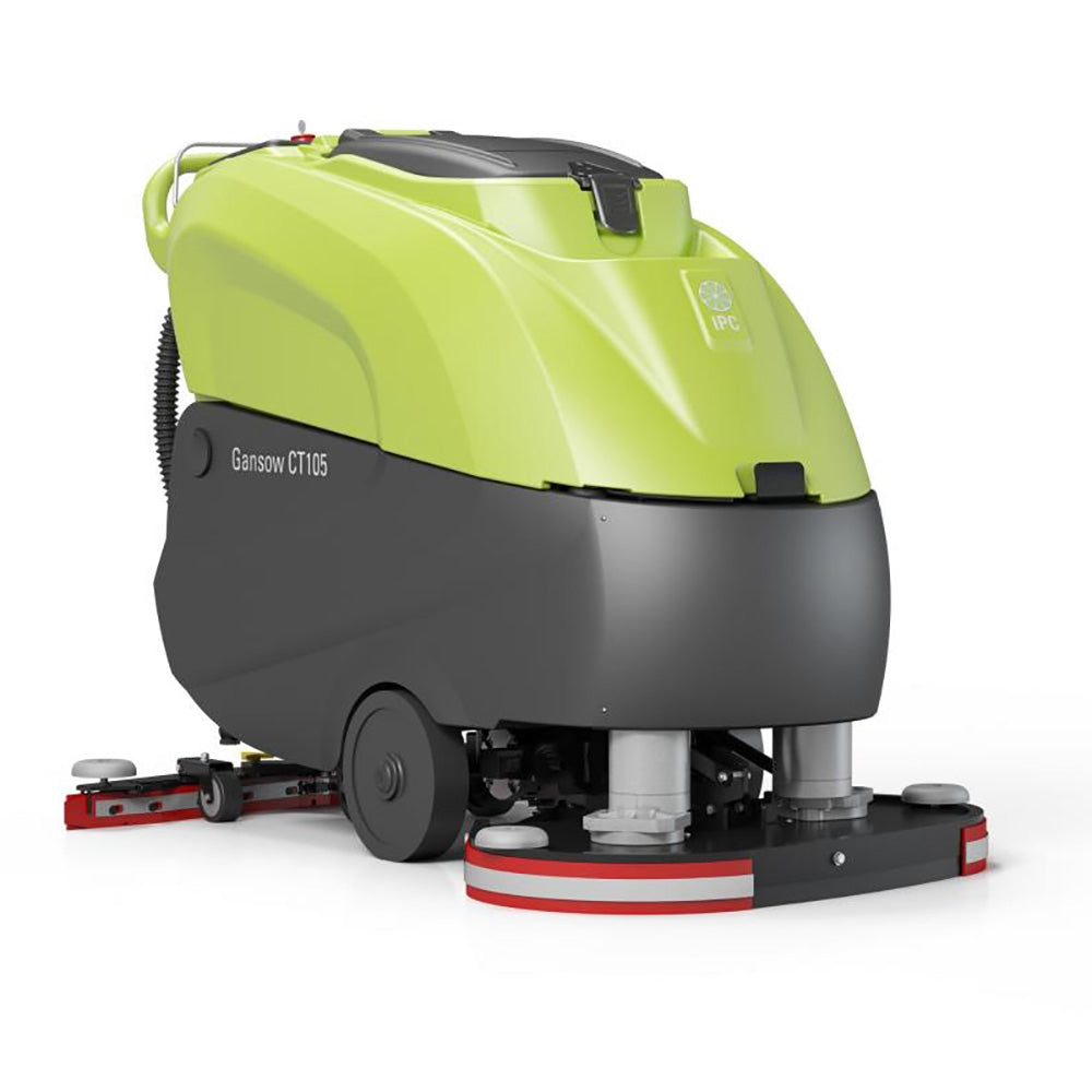 IPC Eagle CT105BT70(P)-225CH 28" Traction Drive Heavy Duty Automatic Scrubber with 225 Ah AGM Batteries and Pad Drivers
