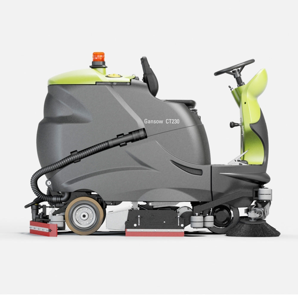 IPC Eagle CT230BT100R-330 40" Cylindrical Rider Scrubber with 330 Ah AGM Batteries and Side Brushes