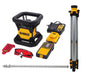 DEWALT DW074LRTR 20V MAX Lithium-Ion Cordless Red Beam Self-Leveling Rotary Laser Kit with Tripod & Rod