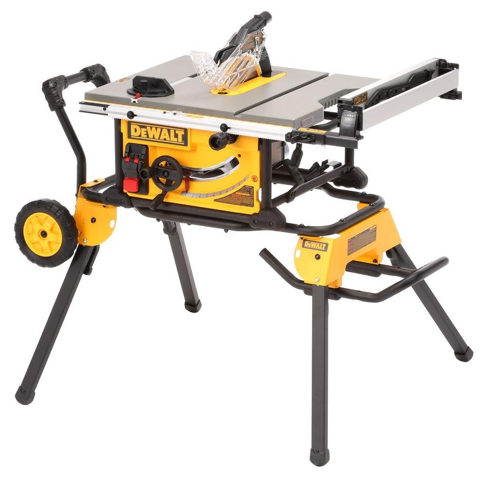 DEWALT DWE7491RS 10" Jobsite Table Saw with 32-1/2" Rip Capacity and Rolling Stand