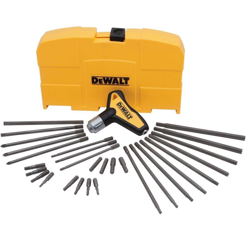 DEWALT DWHT70265 31 Piece Ratcheting Handle Hex Key Set
