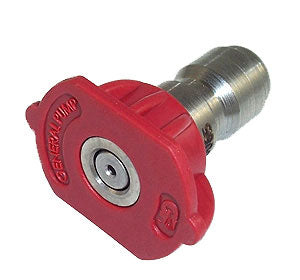 General Pump 9.802-287.0 Red 0-Degree #3.0 Quick Connect Pressure Washer Nozzle