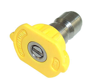 General Pump 9.802-304.0 Yellow QC Pressure Washer Nozzle 15055 (15 Degrees, Size #055)