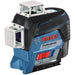Bosch GLL3-330CG 12V Max Lithium-Ion Cordless Connected Green Beam 360 Degree Three-Plane Leveling and Alignment-Line Laser