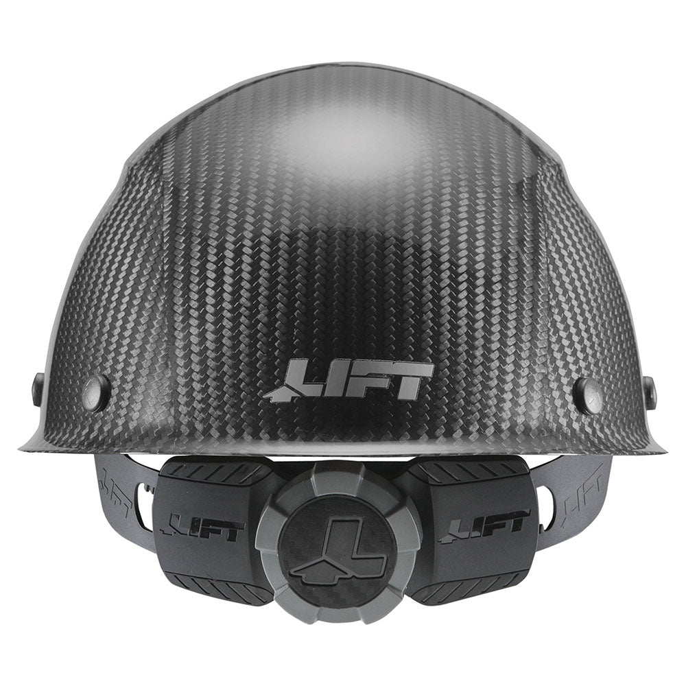 Lift Safety HDCC-17KG DAX Carbon Fiber Cap Style Hard Hat (Black)