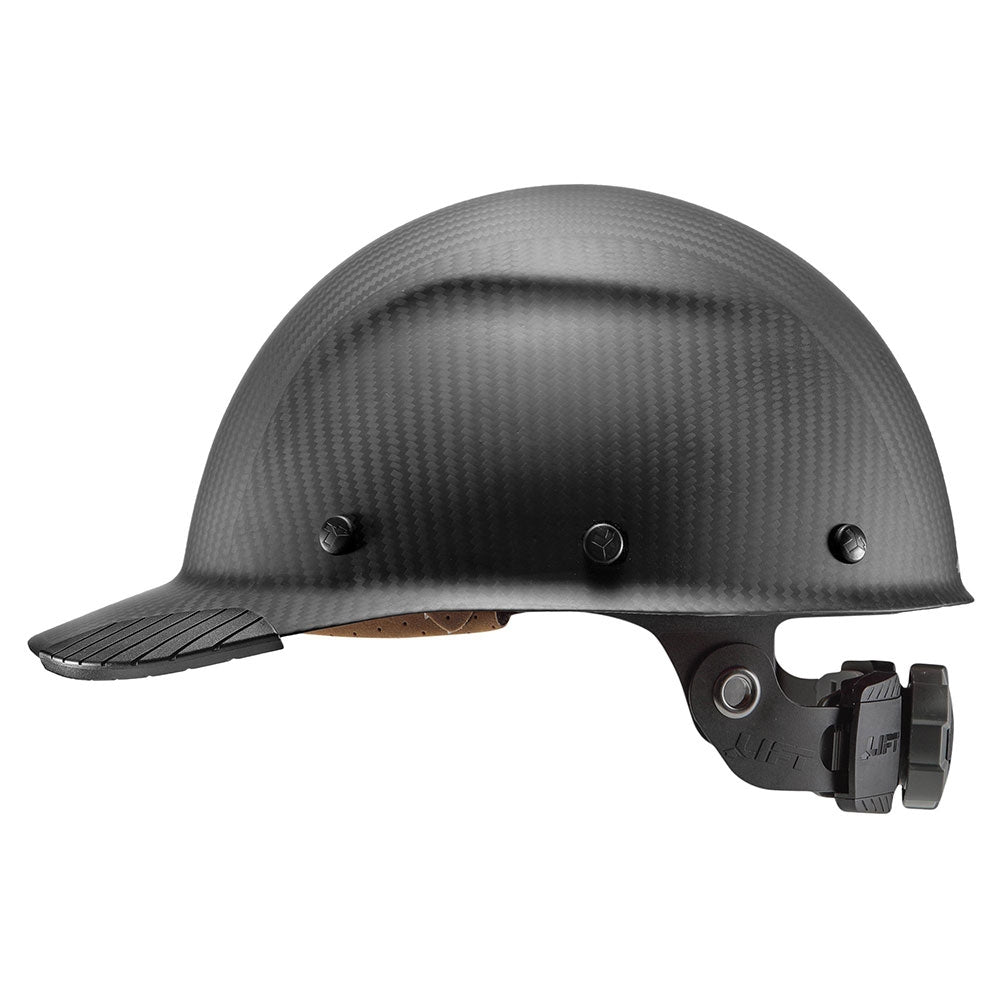 Lift Safety HDCM-17MKG DAX Carbon Fiber Cap Style Hard Hat (Matte Black)