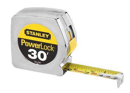 Stanley 33-430 30' x 1" PowerLock Tape Rule
