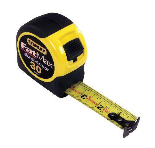 Stanley 33-730 30' x 1-1/4" FatMax Tape Rule Reinforced with Blade Armor Coating