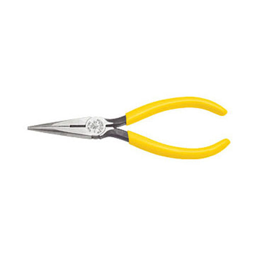 Klein Tools D203-7C 7" Standard Long-Nose Pliers - Side-Cutting with Spring