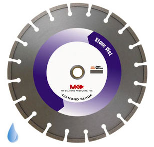 MK Diamond MK-62M-137471 10" Wet Cutting Segmented Rim Blade for Marble