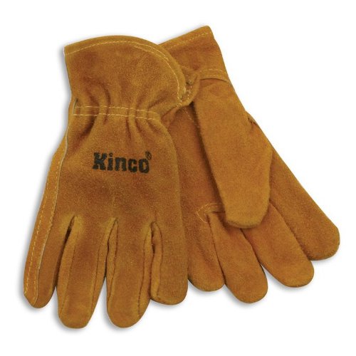 Kinco 50-Y Youth's Suede Cowhide Leather Driver Gloves
