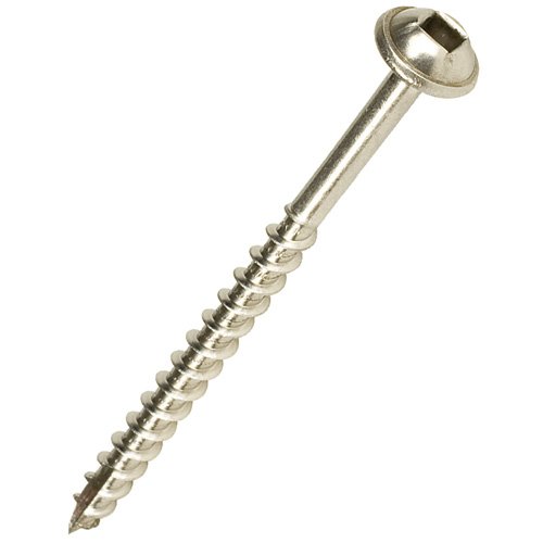 Kreg SML-F125S5-100 1-1/4" #7 Fine Washer Head Stainless Steel Pocket Hole Screws (Pack of 100)