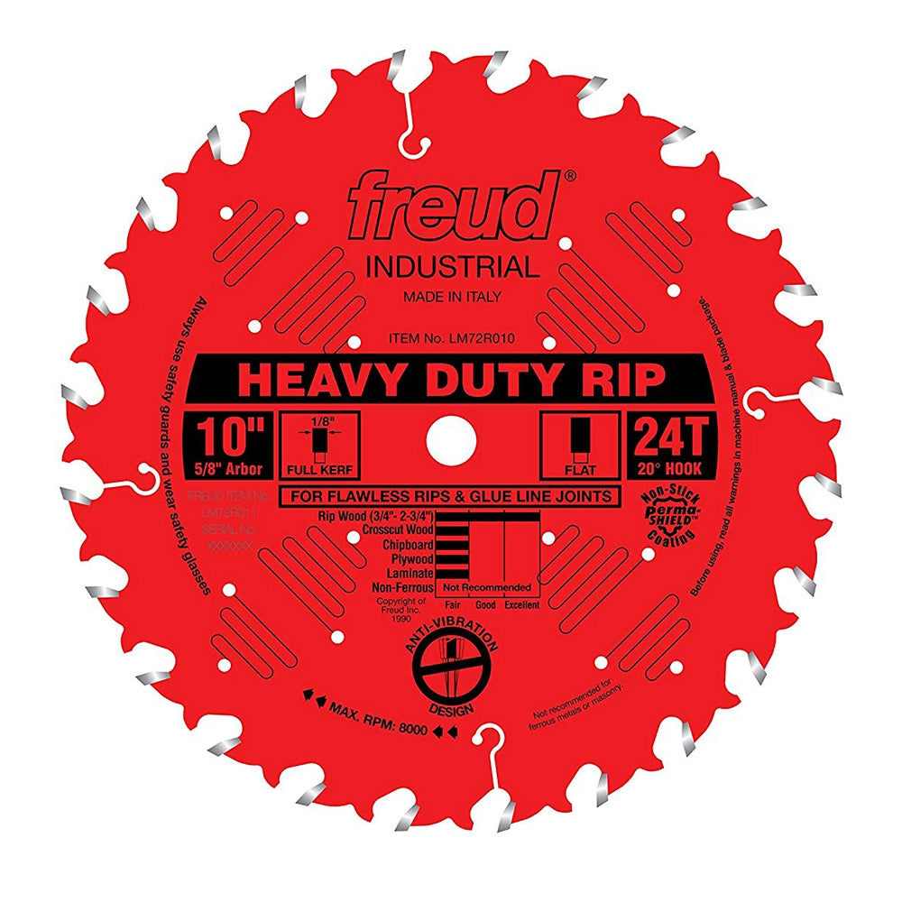 Freud Tools LM72R010 10" Industrial Heavy Duty Rip Saw Blade 