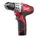 Milwaukee 2494-22 12V M12 Lithium-Ion Cordless 2-Tool Combo Kit with 3/8" Drill/Driver and 1/4" Hex Impact Driver 1.5 Ah