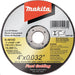 Makita B-46143 4" x 0.032" x 5/8" Ultra Thin Cut-Off Grinding Wheel