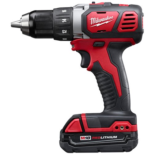 Milwaukee 2606-22CT 18V M18 Lithium-Ion 4-Pole Motor Cordless 1/2" Compact Drill/Driver Kit 1.5Ah