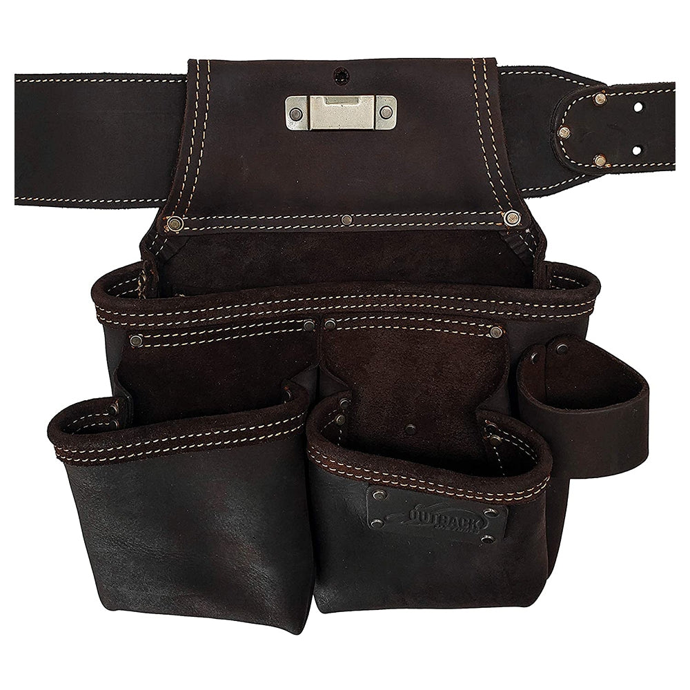 Ox Tools OX-P263604 Ox Pro 4-Piece Oil-Tanned Framer's Rig Pouch