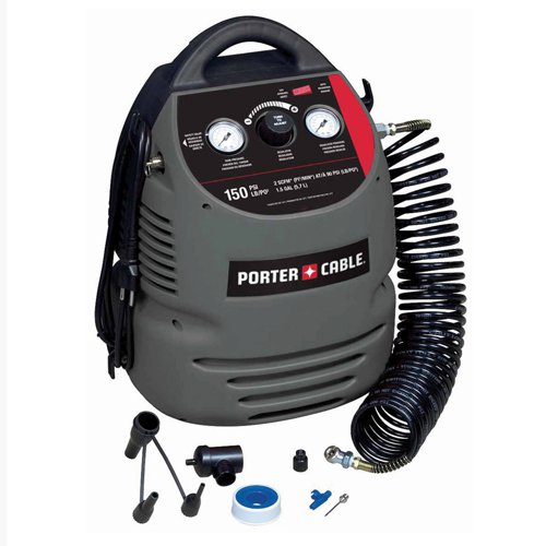 Porter Cable CMB15 150 PSI, 1.5-Gallon Oil-Free Fully Shrouded Compressor