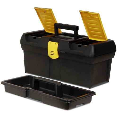 Stanley 016011R 16" Series 2000 Tool Box with 2 Built-In Organizers and Trays