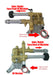 Annovi Reverberi SRMW22G26-R Pressure Washer Pump, Axial, 2.2GPM@2600PSI, 3400 RPM, 7/8" Shaft, Front Facing Connections (Reconditioned)