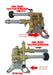 Annovi Reverberi SRMW2.2G26-EZ Pressure Washer Pump, Axial, 2.2GPM@2600PSI, 3400 RPM, 7/8" Shaft, Front Facing Connections