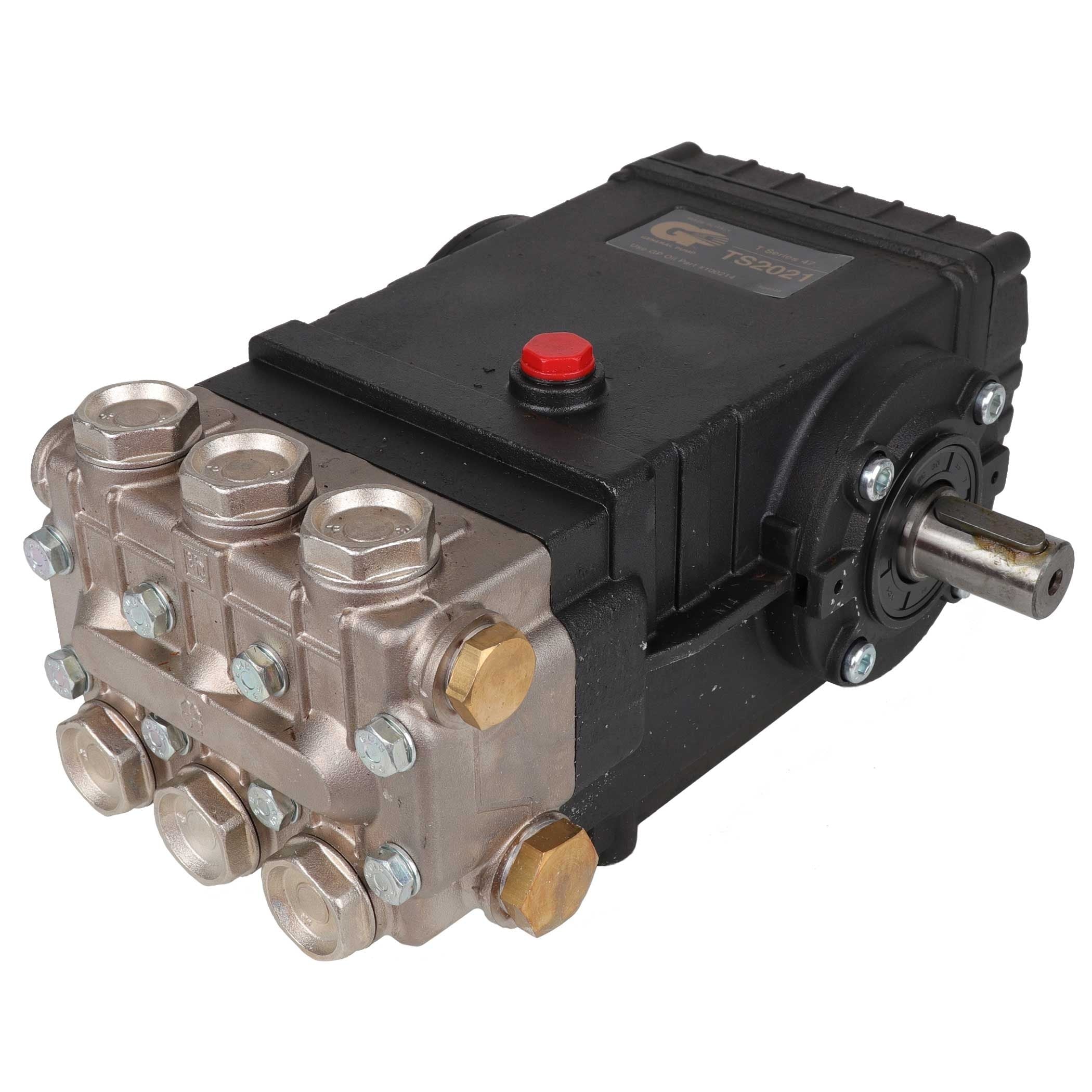 General Pump TS2021 Pressure Washer Pump, Triplex, 5.6 GPM@3500 PSI, 1450 RPM, 24mm Solid Right Shaft
