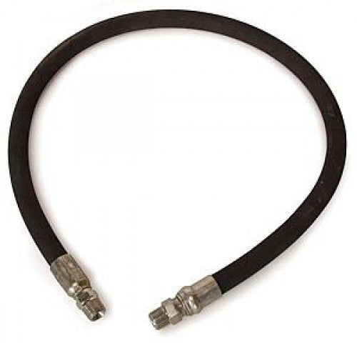 Interchange Brands 8.918-284.0 3/8" x 8' 6000 PSI Threaded Black Wrapped Pressure Washer Whip/Connector Hose